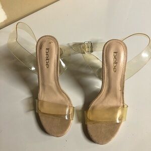 Bebe clear heal these are a size 6